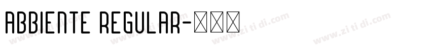 Abbiente Regular字体转换
